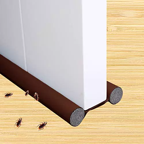 Faffooz 96 cm Paraspifferi per Porte Porta Guarnizione Inferiore Universale Porte Striscia di Tenuta Inferiore della Porta Paraspifferi Sottoporta Nastro Sigillante Antipolvere