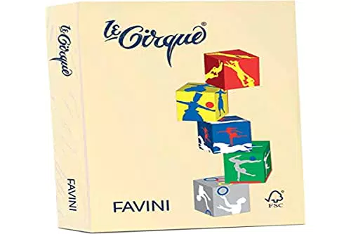 Favini A712504 Carta Colorata Le Cirque, 500 Pezzi