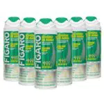 FIGARO Schiuma Da Barba MENTOLO - Per Rasature Frequenti - Schiuma Barba Delicata e Confortevole - 400ml - CONFEZIONE 6 PEZZI