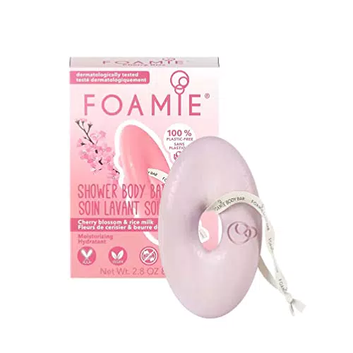 Foamie doccia schiuma solido per tutti i tipi di pelle, un rituale sakura con latte di riso che idrata intensamente la pelle senza plastica 80g