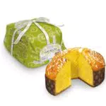 Focaccia Veneziana Carta Verde di Pasticceria Fraccaro Focaccia Veneta Morbido Impasto e Fior di Burro con Glassatura con Granella di Zucchero