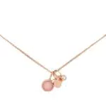 Fossil Collana da Donna, Collana in Acciaio Inossidabile Tonalità Oro Rosa