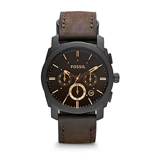 Fossil Orologio Cronografo Al Quarzo Da Uomo Con Cinturino In Pelle FS4656
