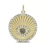 Fossil Women's Corra Oh So Charming JF04188710 - Ciondolo a forma di occhio del malocchio in acciaio INOX