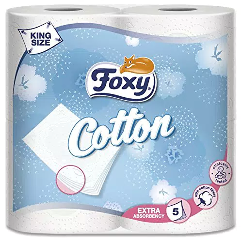 Foxy Cotton carta igienica  7 Confezioni Da 4 Pezzi