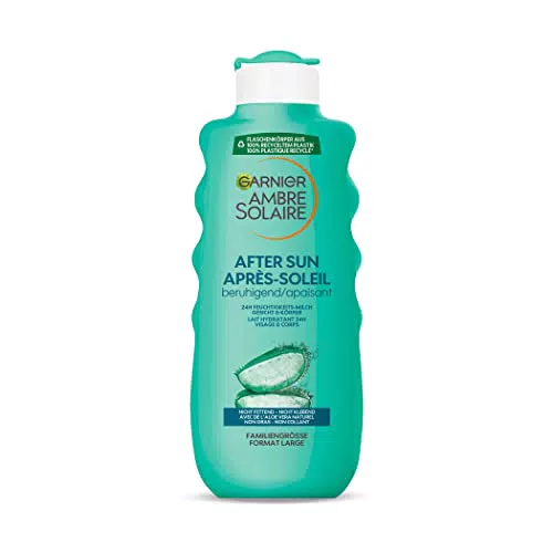 Garnier Ambre Solaire After Sun/Lenitivo Idratante Latte naturale con Aloe Vera 1er Pack  400 ML