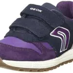 Geox B Alben Girl A, Sneakers Bambine e ragazze, Viola/Blu
