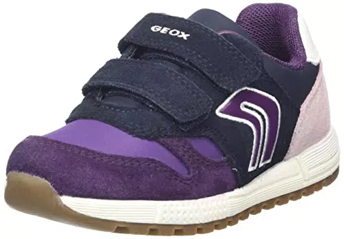 Geox B Alben Girl A, Sneakers Bambine e ragazze, Viola/Blu