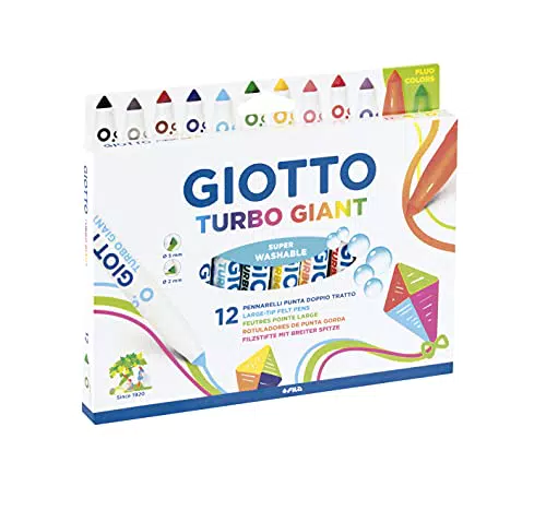 GIOTTO TURBO GIANT Astuccio da 12 pennarelli