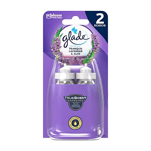 Glade Sense & Spray Doppia Ricarica, Profumatore per Ambienti con Olii Essenziali e Sensore di Movimento