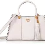 Guess Kaoma Satchel, Borsa con Manico Donna, Pietra