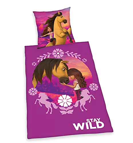 Herding Spirit Set di Biancheria da Letto, Cotton, Viola