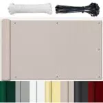 HUAXIQUE Telo Frangivista per Balcone Giardino Copri Ringhiera Balcone Impermeabile Anti UV con Fascette Privacy Recinzione Copertura per Balcone 55x600cm Taupe