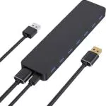 Hub USB 3.0 Alimentato, 7 Porte Sdoppiatore Multi USB SuperSpeed 5Gbps con Cavo USB 3.0 per Dischi Rigidi