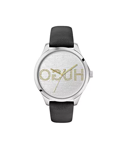HUGO Orologio Analogico Quarzo Donna con Cinturino in Pelle 1540045