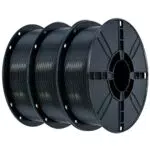 iBOSS Filamento PLA + 1,75 mm nero, filamento per stampa 3D PLA Plus, 3 kg, filamento PLA+, tolleranza di tolleranza +/-0,02 mm, per stampante 3D e penna 3D