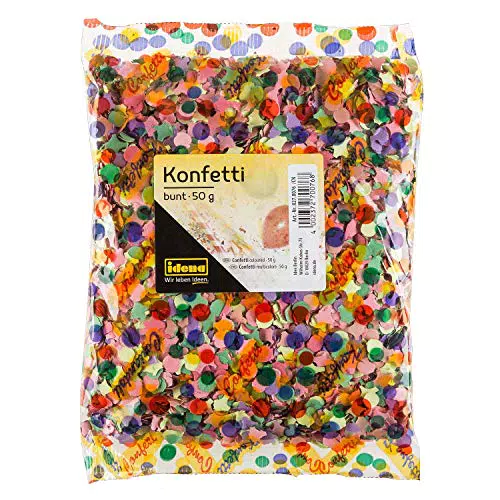 Idena 8270076 - Coriandoli, 50 g, Multicolore, in carta