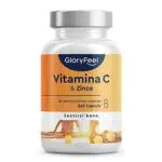 Integratore Vitamina C Zinco, Vitamin C 500 mg + 10 mg Zinco