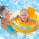 Intex- Baby Float Salvagente, Colore Giallo, 70x70x10 cm