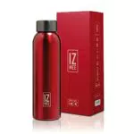 IZMEE Borraccia Acciaio INOX Alimentare 550 ml, Bottiglia Ermetica Ergonomica Slim Style con Confezione Regalo