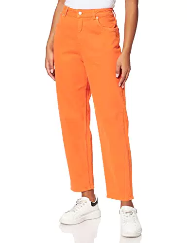 Jack & Jones JJXX JXLISBON Mom HW Jeans AKM Noos, Rosso/Arancione