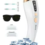 JITESY IPL Epilatore Luce Pulsata, Epilatore Viso Donna 3 FUNZIONI-HR/SC/RA e 6 Livelli di Energia e 2 Testina Di Precisione