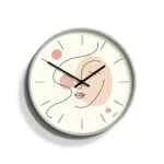 Jones Clocks Orologio da parete rotondo con design a faccia astratta