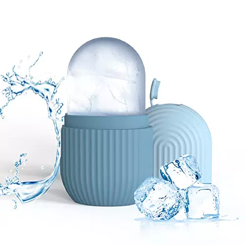 Joyeee Ice Roller, riutilizzabile Eye Ice Massage Bellezza del viso Cura della pelle Impacco di ghiaccio, azzurro