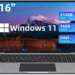 jumper 16 PC Portatile, 16GB DDR4 512GB SSD, Windows 11 Laptop con Celeron N5095