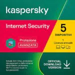 Kaspersky Internet Security 2023, 5 Dispositivi, 1 Anno