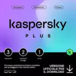 Kaspersky Plus 2023| 3 dispositivi, 1 Anno, Con Anti-Phishing e Firewall