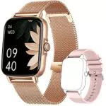 KELEEL Smartwatch Donna Orologio Tracker Fitness con Risposta Chiamate Cardiofrequenzimetro da Polso Monitor Messaggi Notifiche Sonno Contapassi Cronometro 1