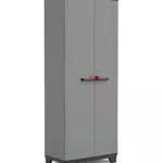 Keter Armadio Portascope Stilo, 3 Ripiani Regolabili, Grigio Scuro/Nero
