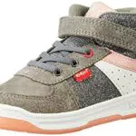 Kickers Kickalien, Scarpe da Ginnastica Bimba 0-24, Grigio Rosa Argento