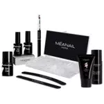 Kit Ricarica Polygel • Ricostruzione Unghie Finte • Primer Base Top Coat Slip Solution Lima Pennello • Norme EU • Méanail