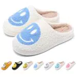 KMKJ Pantofole da donna invernali con smile