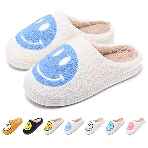 KMKJ Pantofole da donna invernali con smile