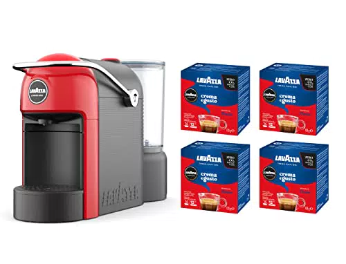 Lavazza, A Modo Mio Jolie, Macchina per Caffè con 64 Capsule Crema e Gusto Classico Incluse