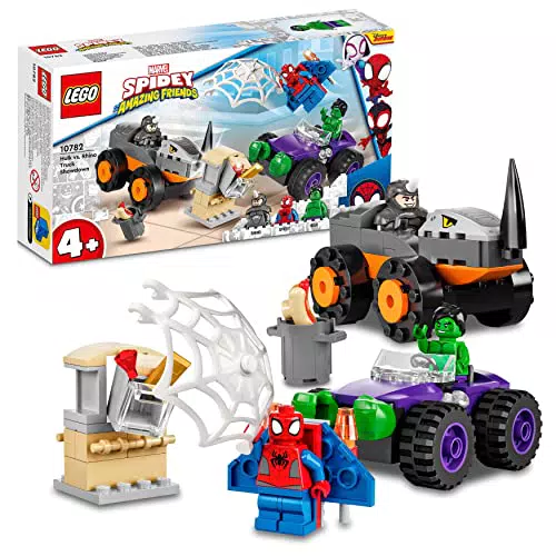 LEGO 10782 Marvel Spidey e i Suoi Fantastici Amici Resa dei Conti tra Hulk e Rhino