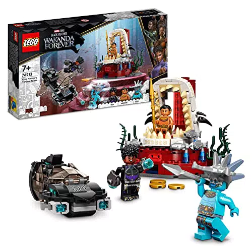 LEGO 76213 Marvel la Stanza del Trono di Re Namor, Set dal Film Black Panther