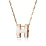 LILY123 Collana con lettera H