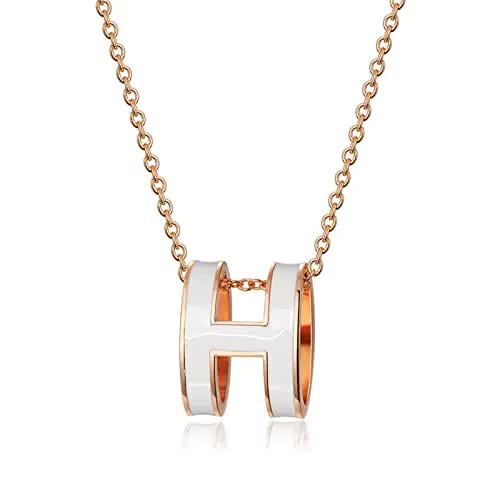 LILY123 Collana con lettera H