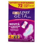 Lines Seta Ultra Assorbenti Ultra Lungo con Ali, Pacco Scorta