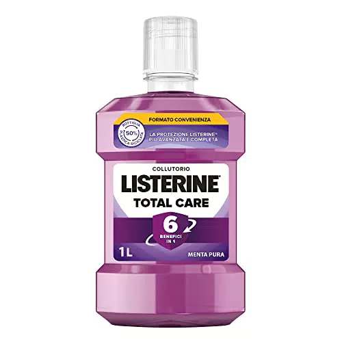 Listerine Collutorio Total Care, Menta Pura, 1 litro