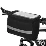 Lixada Borsa Manubrio Bici MTB Impermeabile, Borsa da Manubrio da Fissare al Manubrio Bici Tasca Frontale per Tubo Borse a Tracolla con Bici Tracolla Removibile