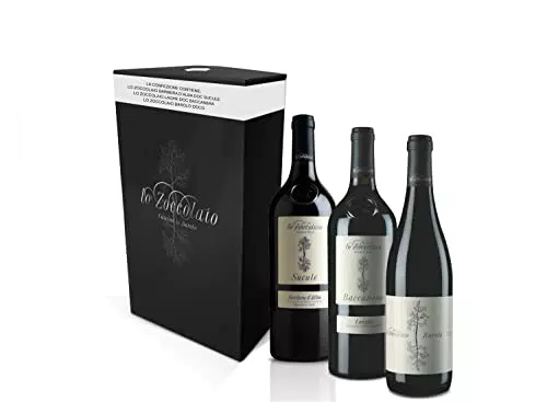 Lo Zoccolaio Confezione Regalo - Vino Rosso - Barbera D'Alba DOC Superiore + Langhe DOC Rosso + Barolo DOCG - 3 Bottiglie x 750ml
