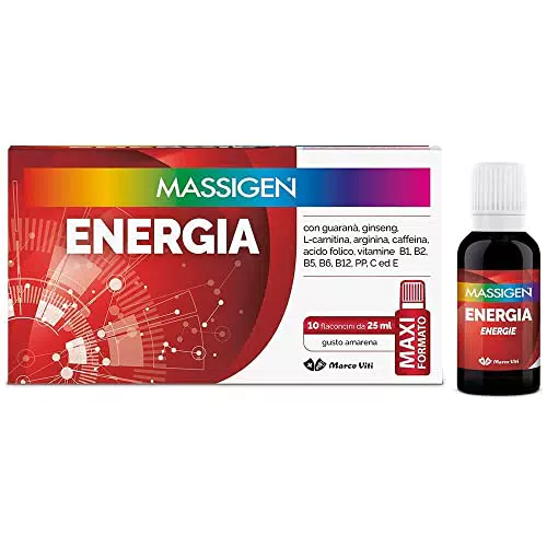 MASSIGEN Energia Multicolore, Liquido, 10 flaconcini da 25 ml