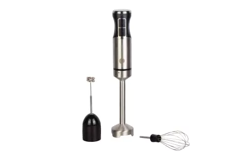 MasterChef Frullatore a Immersione, Minipimer 3 in 1 con Montalatte Elettrico e Frusta