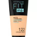 Maybelline New York Fondotinta Coprente Opacizzante Fit Me Matte&Poreless, 122 Creamy Beige