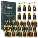 MAYJAM Oli Essenziali per Diffusori 35 x 5ml, Set Regalo Oli Essenziali Naturali per Aromaterapia